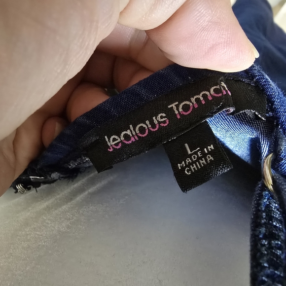 Jealous Tomato Denim Off-Shoulder Dress - Picture 6 of 12